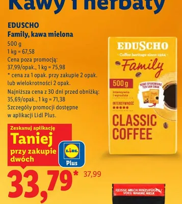 Kawa mielona Family promocja w Lidl