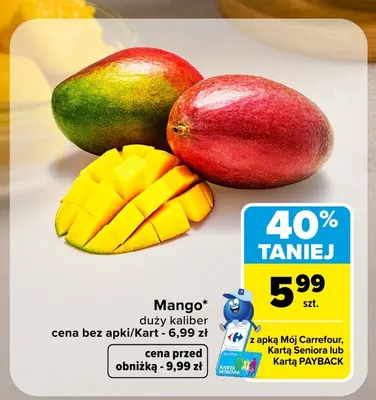Mango duży kaliber promocja w Carrefour
