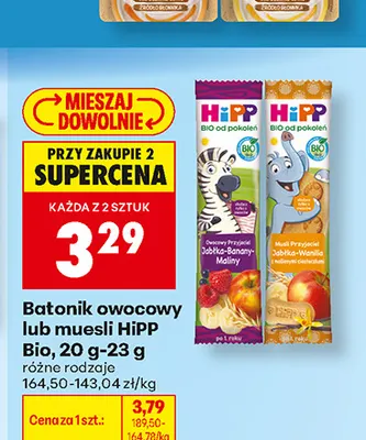 Batonik muesli HiPP Bio promocja w Biedronka