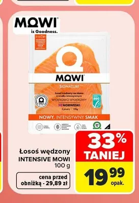 Łosoś wędzony Intensive Mowi Signature promocja w Carrefour Market
