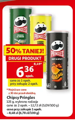 Chipsy Pringles promocja w Auchan