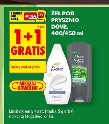 Żel pod prysznic Dove Hydrate promocja w Biedronka