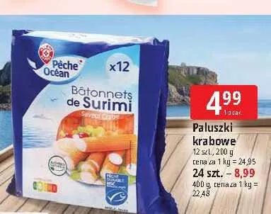 Paluszki krabowe Pêche Océan 12-pak promocja w Leclerc
