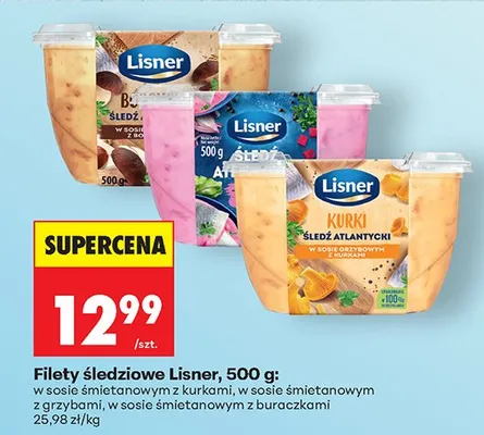 Filety śledziowe w sosie śmietanowym z grzybami promocja w Biedronka