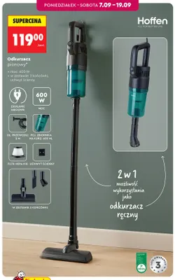 Odkurzacz pionowy Hoffen promocja w Biedronka