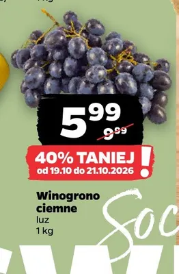 Winogrona ciemne promocja w Netto