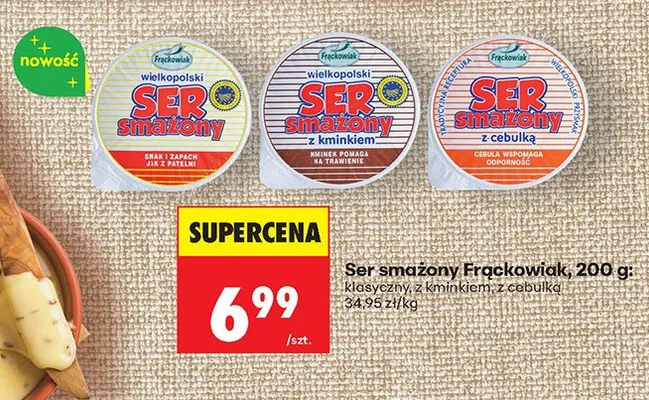 Ser smażony z cebulką promocja w Biedronka