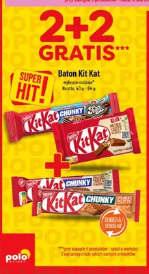 Baton Kit Kat różne rodzaje promocja w POLOmarket