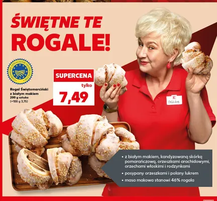 Rogal Świętomarciński z białym makiem promocja w Kaufland