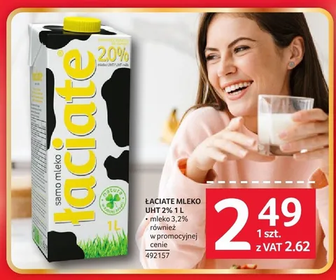 Mleko UHT 3,2% Łaciate promocja w Selgros