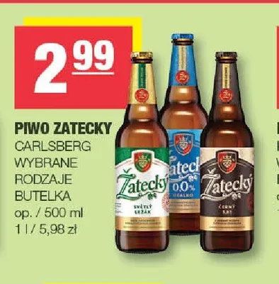 Piwo bezalkoholowe Zatecky promocja w SPAR