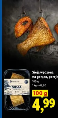 Sieja wędzona na gorąco porcje SEAMOR promocja w Lidl