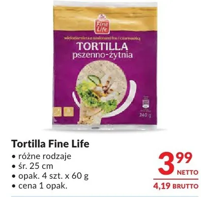 Tortilla Fine Life promocja w Makro