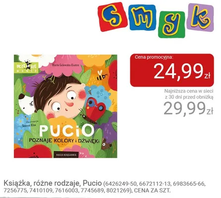 Książka Pucio Nasza Księgarnia promocja w Smyk