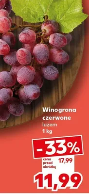 Winogrona czerwone luzem promocja w Kaufland