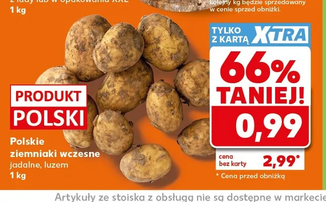 Ziemniaki wczesne polskie promocja w Kaufland