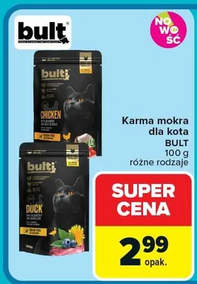 Karma mokra dla kota różne rodzaje promocja w Carrefour Market