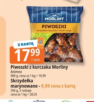 Skrzydełka marynowane Morliny promocja w Leclerc