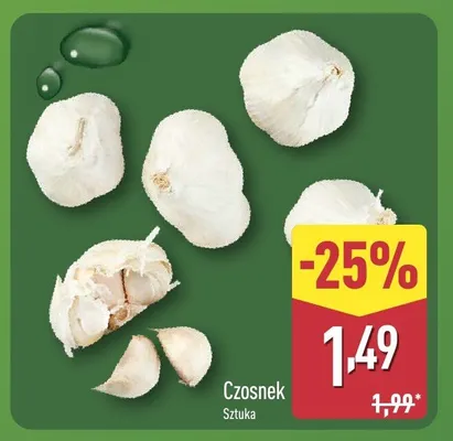 Czosnek sztuka Aldi promocja w Aldi