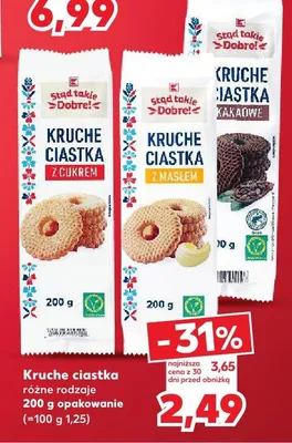 Kruche ciastka z masłem promocja w Kaufland
