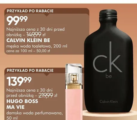 Męska woda toaletowa CALVIN KLEIN BE promocja w Super-Pharm