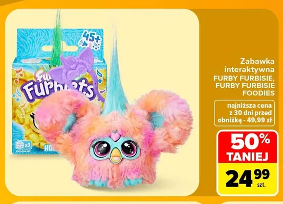Zabawka interaktywna Furby Furbisie Foodies promocja w Carrefour