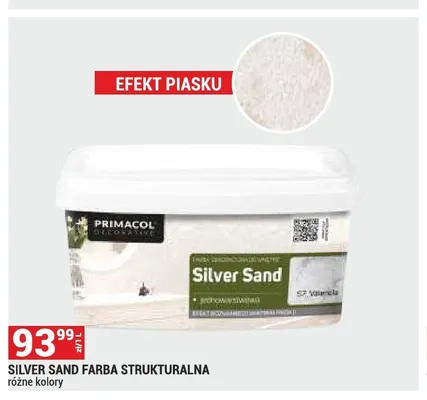 Farba strukturalna Primacol Silver Sand promocja w Merkury Market