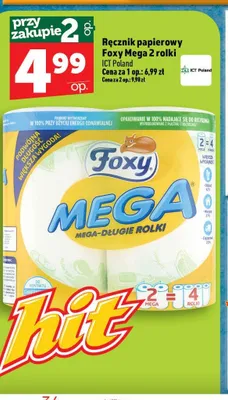 Ręcznik papierowy Foxy Mega promocja w TOPAZ