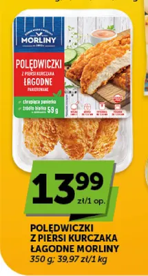 Polędwiczki z piersi kurczaka łagodne Morliny promocja w Groszek