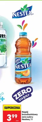 Napój brzoskwiniowy zero cukru Nestea promocja w Biedronka