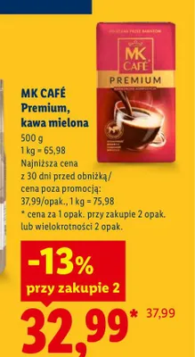 Kawa mielona MK Café Premium promocja w Lidl