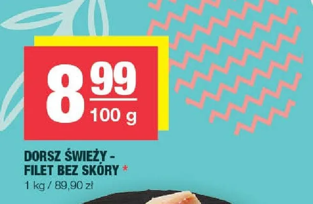 Dorsz świeży - filet bez skóry promocja w SPAR