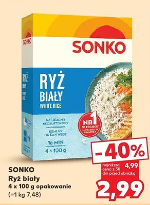 Ryż biały Sonko White Rice promocja w Kaufland