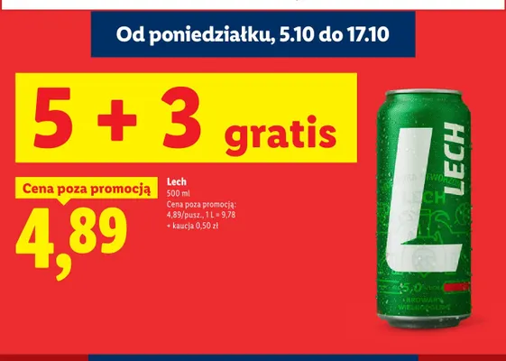 Piwo Lech promocja w Lidl