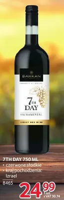 Wino 7TH DAY 750 ML BARKAN promocja w Selgros