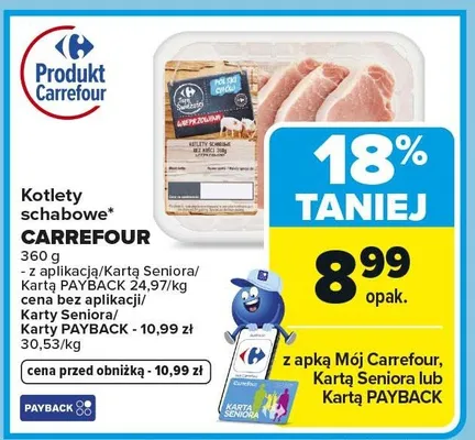 Kotlety schabowe Carrefour promocja w Carrefour Market