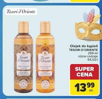 Olejek do kąpieli Tesori d'Oriente Olio di Argan e Cipero Dolce promocja w Carrefour