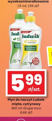 Płyn do naczyń Ludwik cytrynowy promocja w emma MARKET
