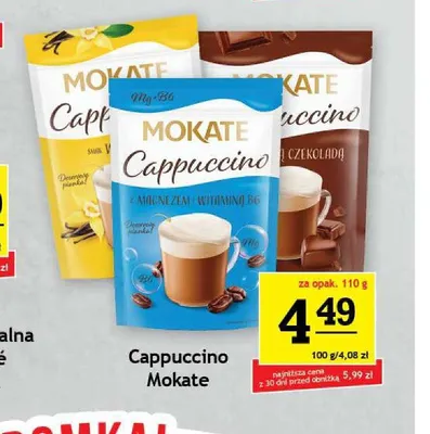 Cappuccino Mokate o smaku czekoladowym promocja w Gram Market