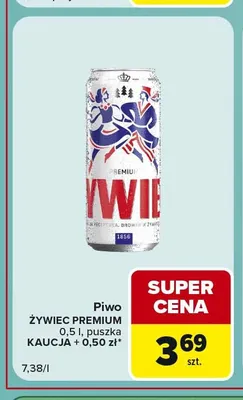 Piwo Żywiec Premium promocja w Carrefour Express