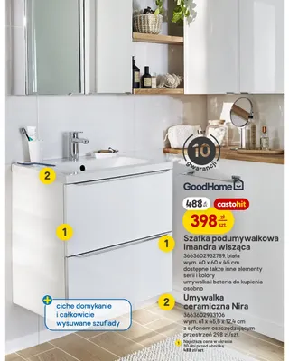 Umywalka ceramiczna GoodHome Nira promocja w Castorama