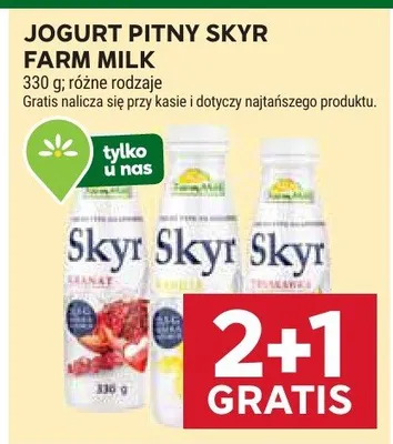 Jogurt pitny różne rodzaje promocja w Stokrotka