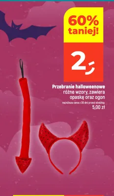 Przebranie halloweenowe promocja w Dealz