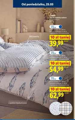 Pościel z bawełny renforcé LIVARNO promocja w Lidl