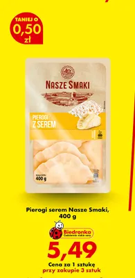 Pierogi serem Nasze Smaki promocja w Biedronka