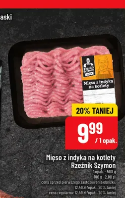 Mięso z indyka na kotlety Rzeźnik Szymon promocja w POLOmarket