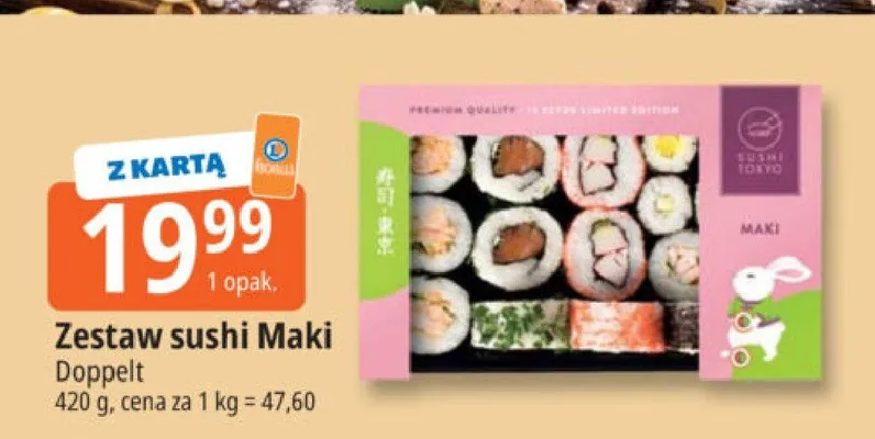 Zestaw sushi Maki promocja w Leclerc