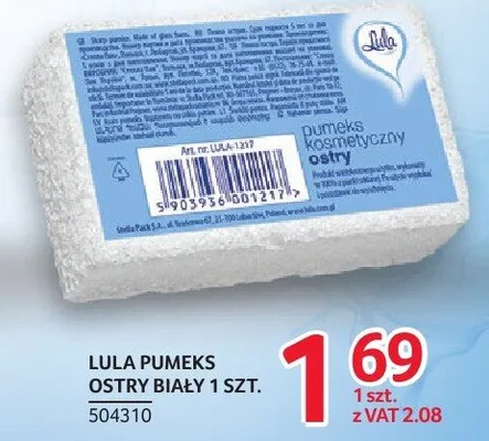 Pumeks LULA PUMEKS OSTRY BIAŁY 1 SZT. promocja w Selgros