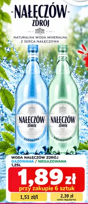 Woda niegazowana Nałęczów Zdrój promocja w emma MARKET