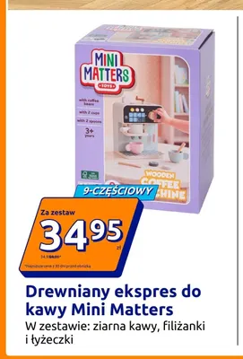 Drewniany ekspres do kawy Mini Matters promocja w Action